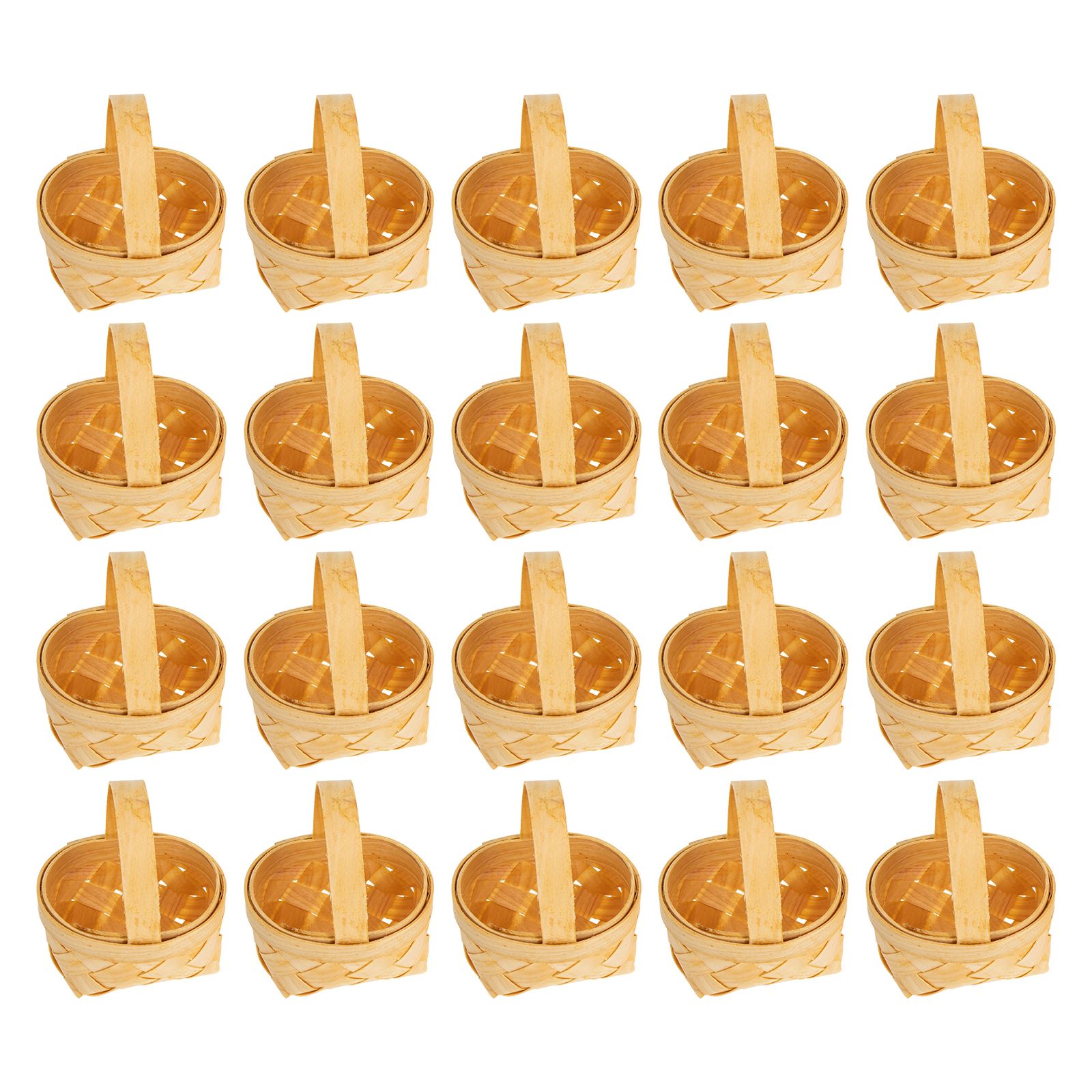 Wedding Hampers - 20Pcs Small Handwoven Candy Baskets Small