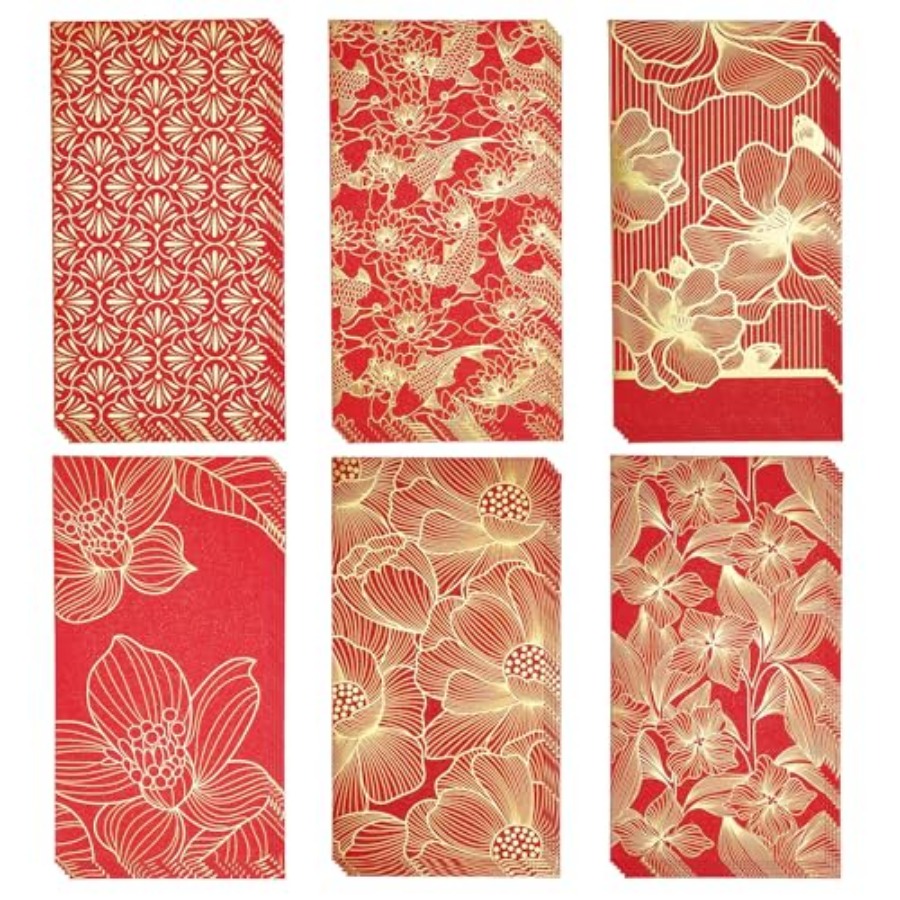 Wedding Envelopes - 30 PCS Chinese New Year Red