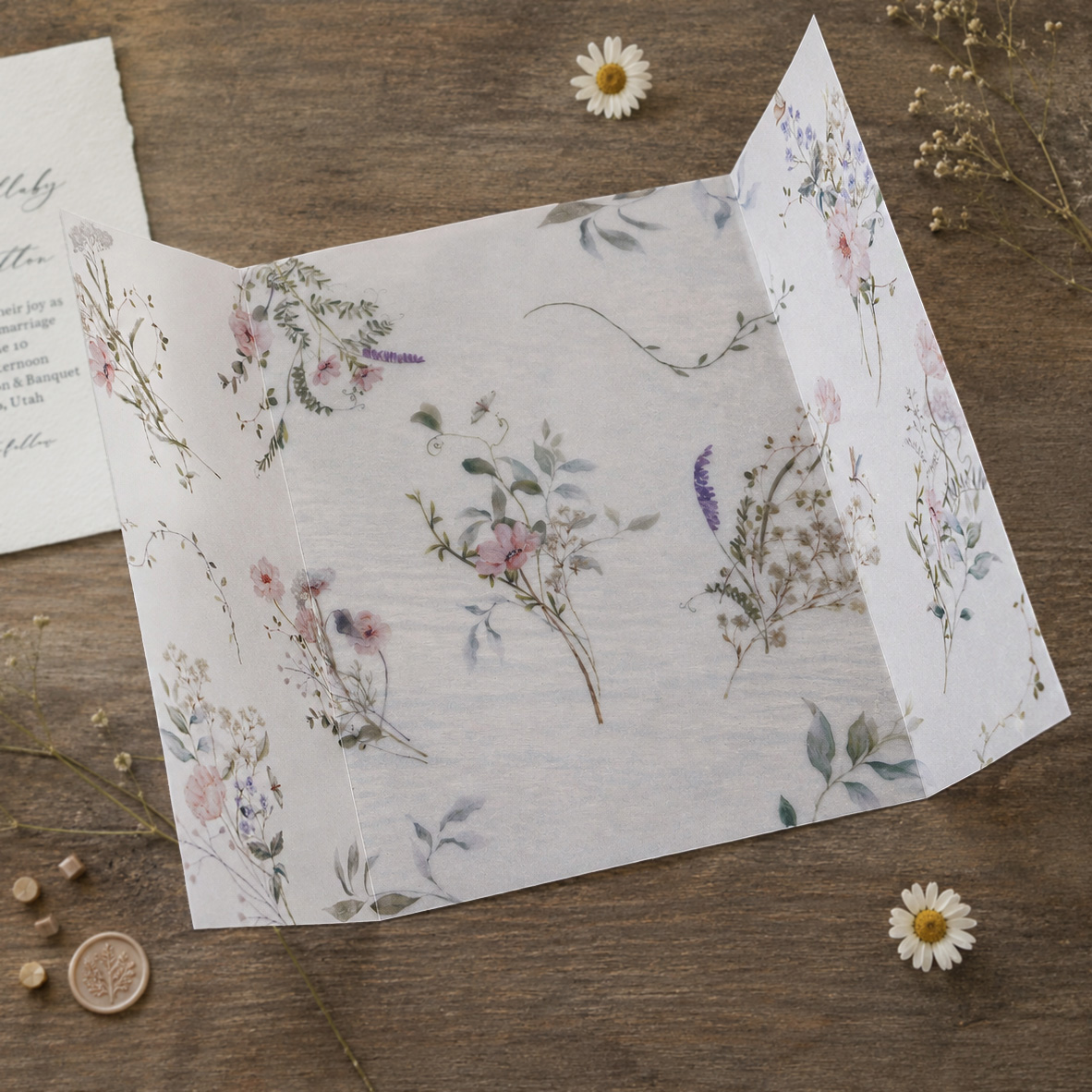 20/50pcs Vellum Wrap with Wate - Wedding Envelopes 리뷰 및 가격