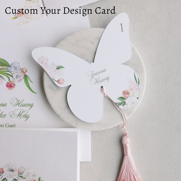 Custom Elegant Butterfly Menu  - Wedding Supply Business 리뷰 및 가격