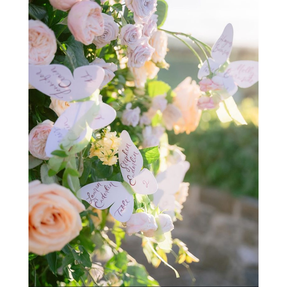 Custom Elegant Butterfly Menu  - Wedding Supply Business 리뷰 및 가격