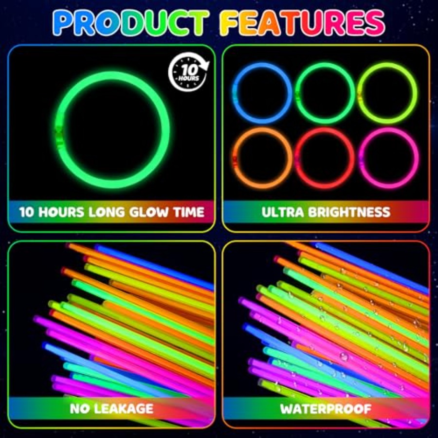 Mega-L Glow Sticks Party Suppl - Wedding Supply Co 리뷰 및 가격