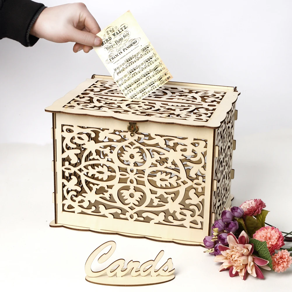 Wooden Wedding Card Box Weddin - Wedding Supply.Box 리뷰 및 가격
