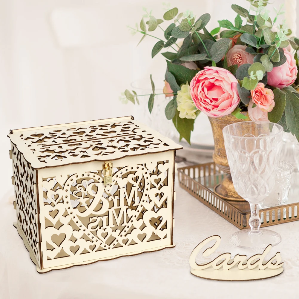Wooden Wedding Card Box Weddin - Wedding Supply.Box 리뷰 및 가격