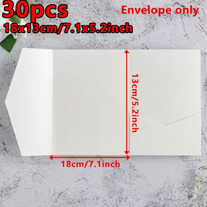 30pcs 18x13cm Green Envelopes  - Wedding Supply Business 리뷰 및 가격