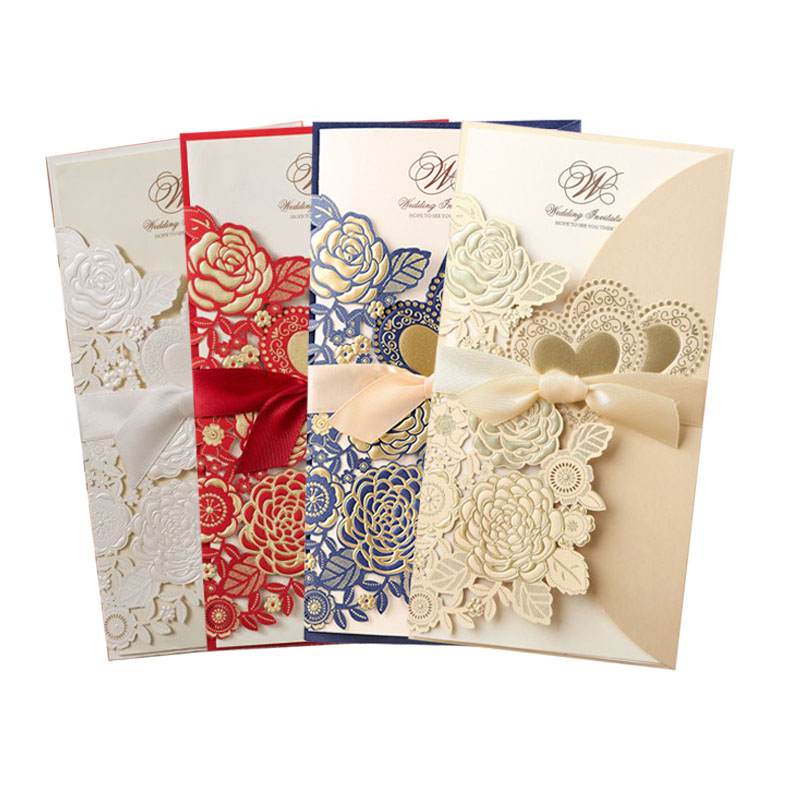 5/10Pcs Laser Cut Wedding Invi - Wedding Supply Business 리뷰 및 가격