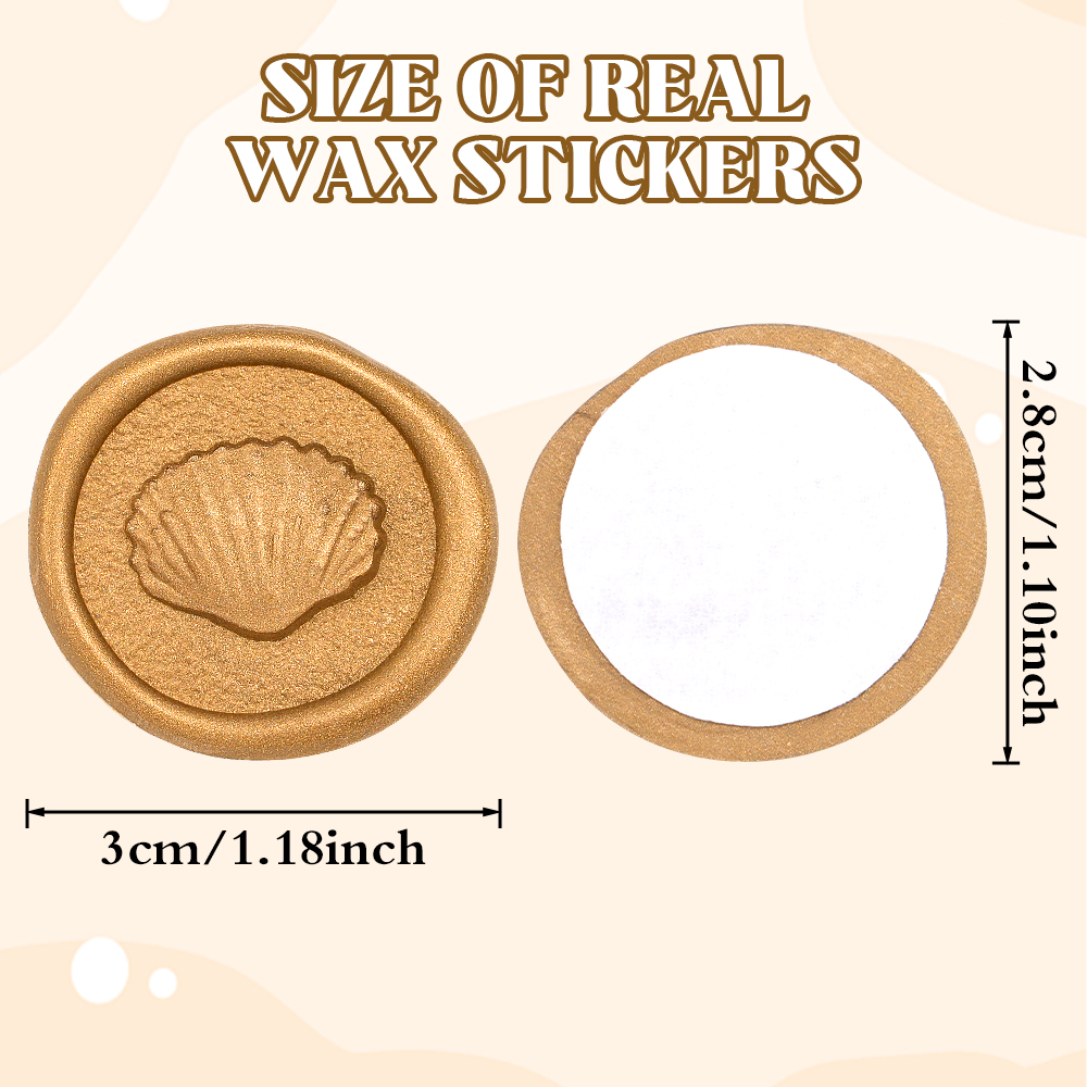 20pcs Embossed Shell Wax Seal  - Wedding Envelopes 리뷰 및 가격