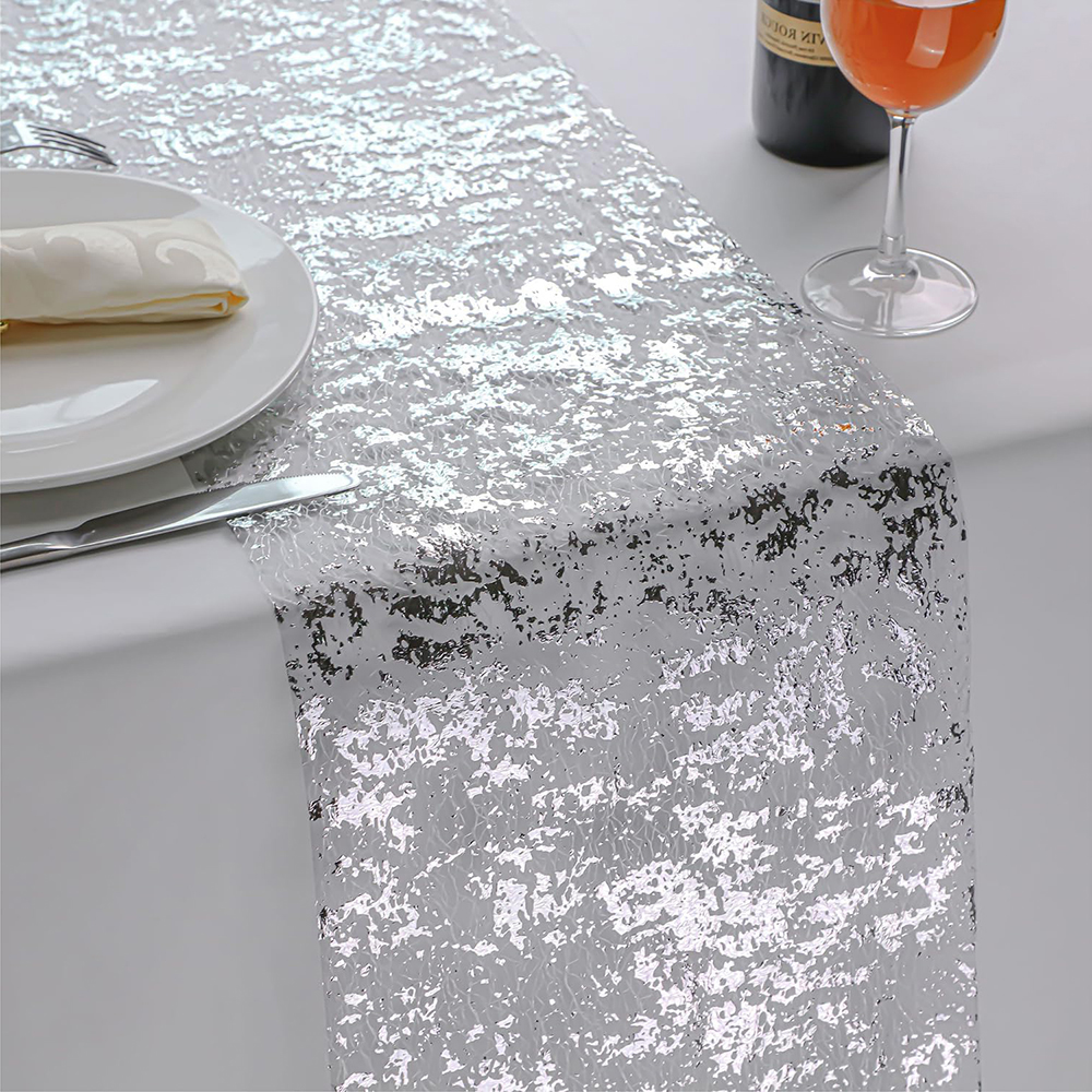Metallic Silver Table Runner R - Table Runner Sequin 리뷰 및 가격