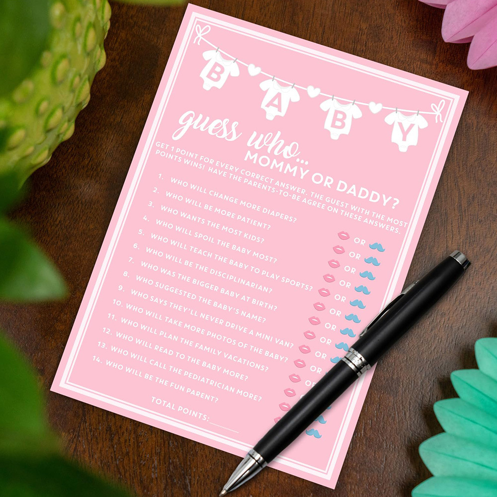 10pcs Baby Shower Guess Who Mo - Wedding Supply Business 리뷰 및 가격