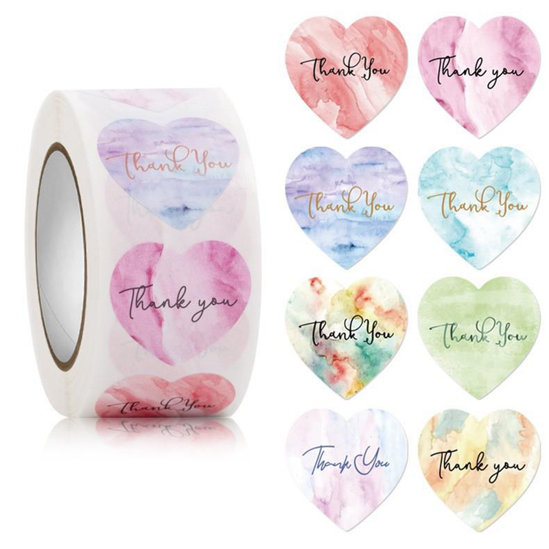 100-500pcs Heart Thank You Sti - Wedding Supply Business 리뷰 및 가격