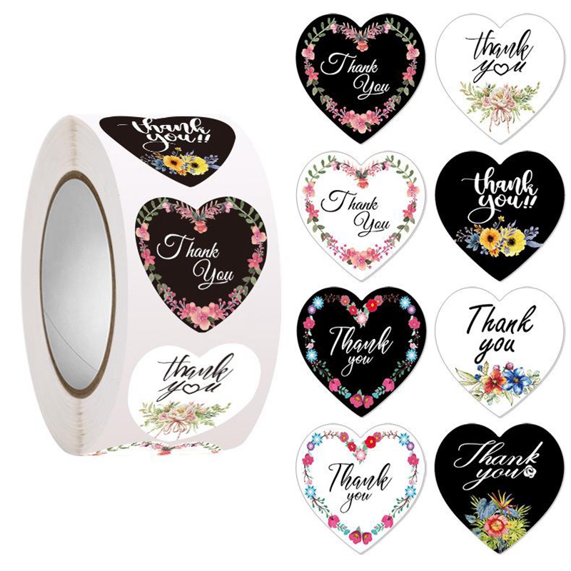100-500pcs Heart Thank You Sti - Wedding Supply Business 리뷰 및 가격