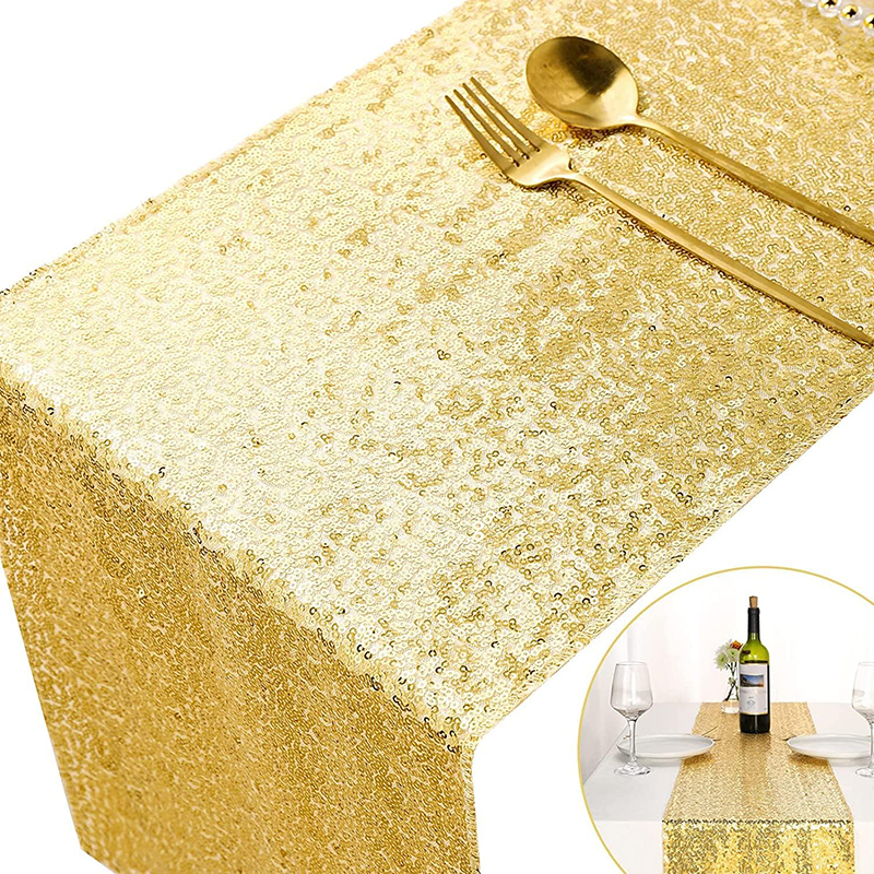 Golden Sequin Table Runner for - Table Runner Sequin 리뷰 및 가격
