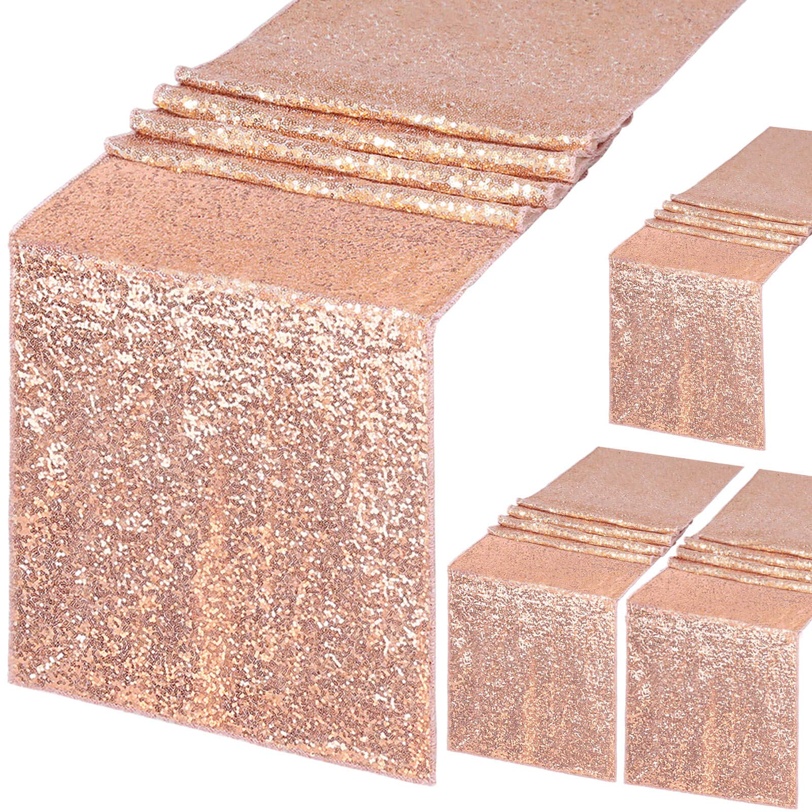 4pcs Glitter Sequin Table Runn - Table Runner Sequin 리뷰 및 가격