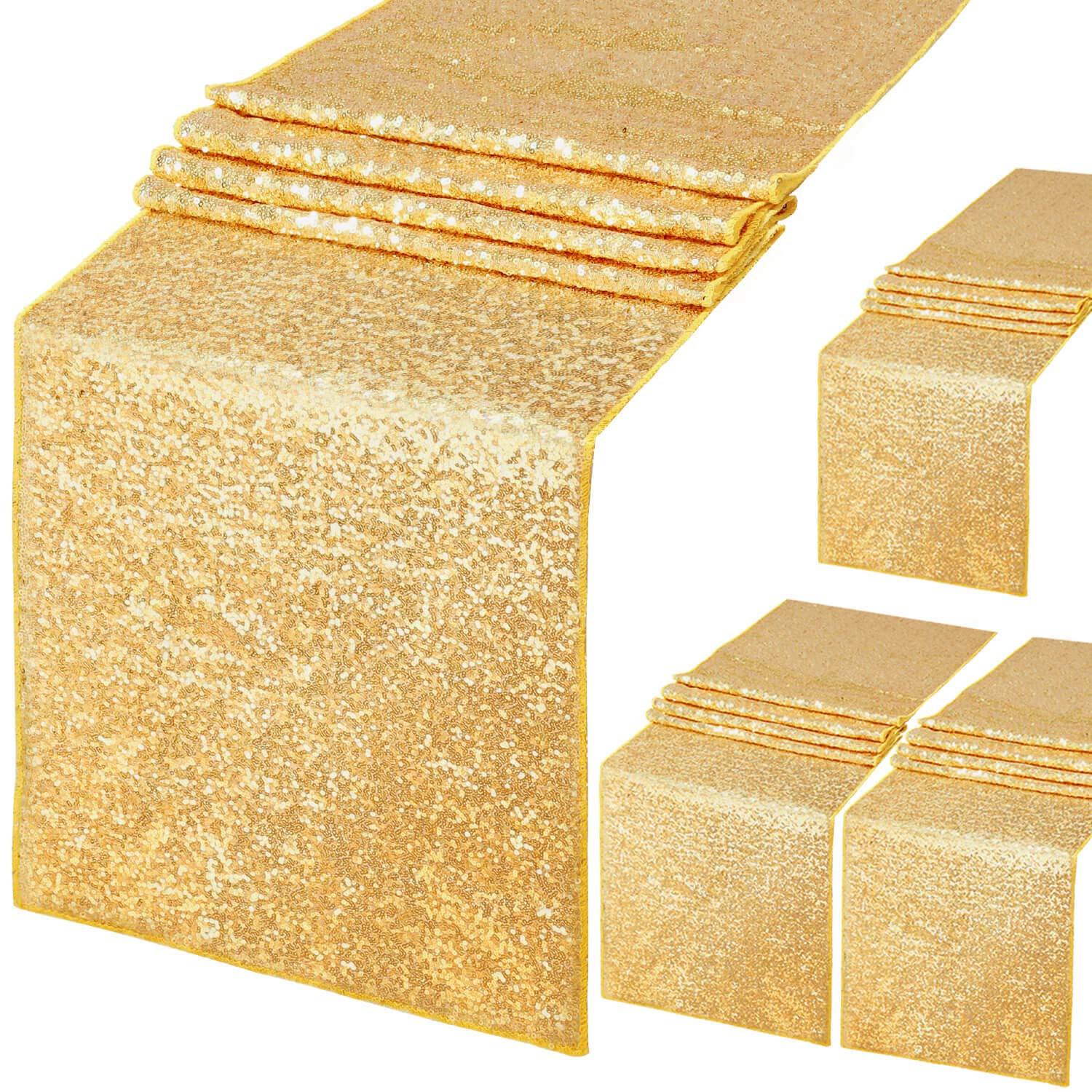 4pcs Glitter Sequin Table Runn - Table Runner Sequin 리뷰 및 가격