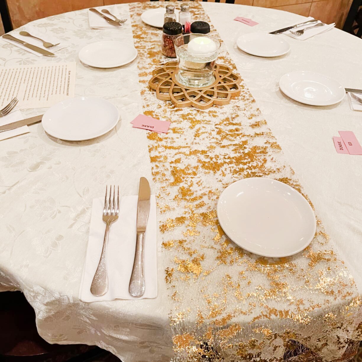 Sparkle Metallic Gold Thin Tab - Table Runner Sequin 리뷰 및 가격
