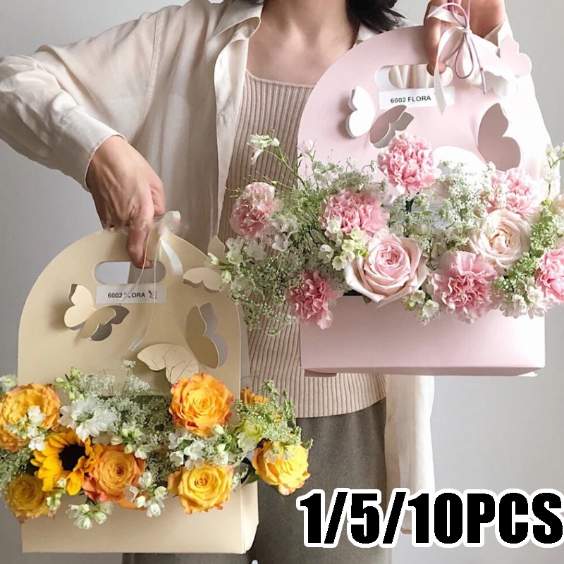 1/5/10Pcs Butterfly Flower Box - Wedding Hampers 리뷰 및 가격