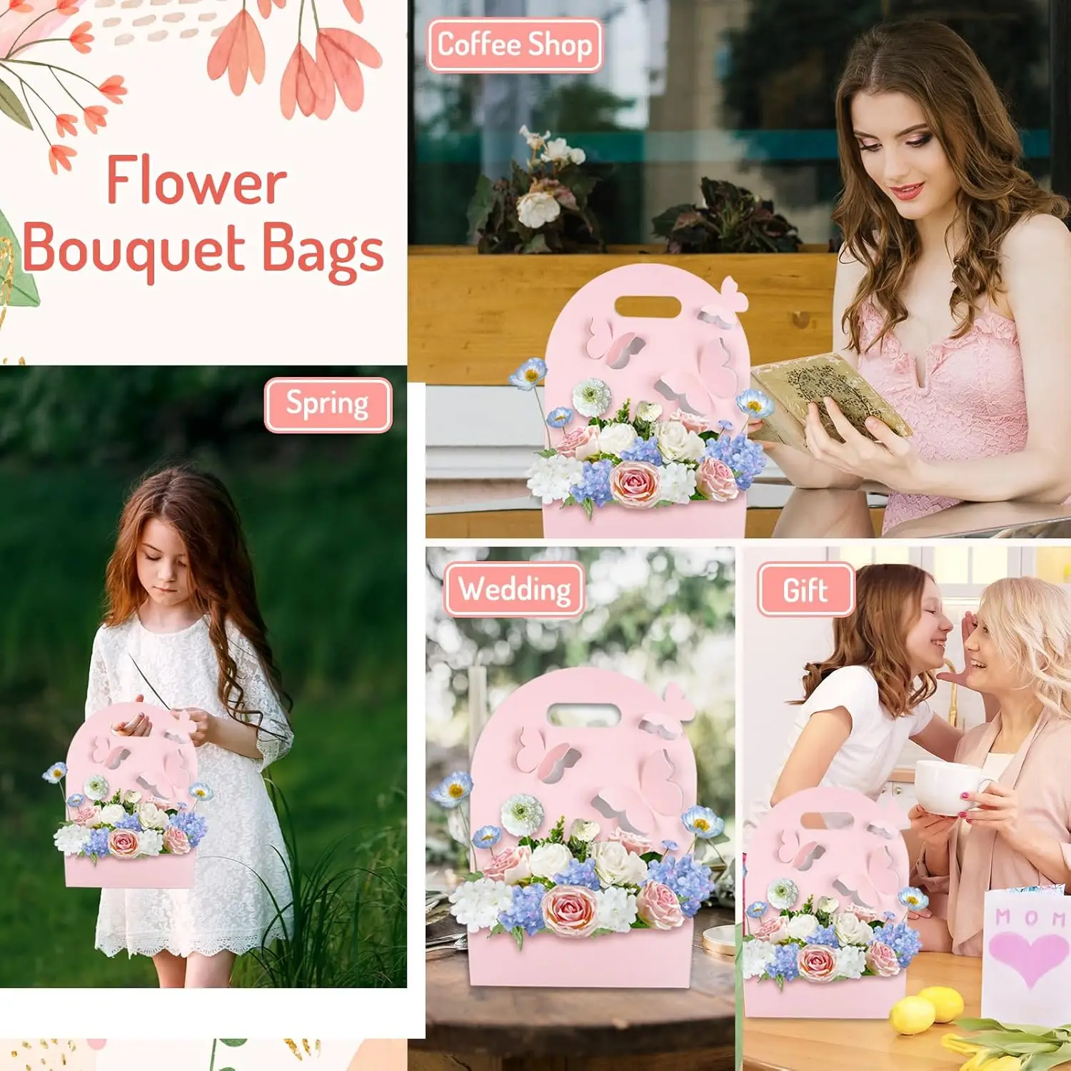 1/5/10Pcs Butterfly Flower Box - Wedding Hampers 리뷰 및 가격