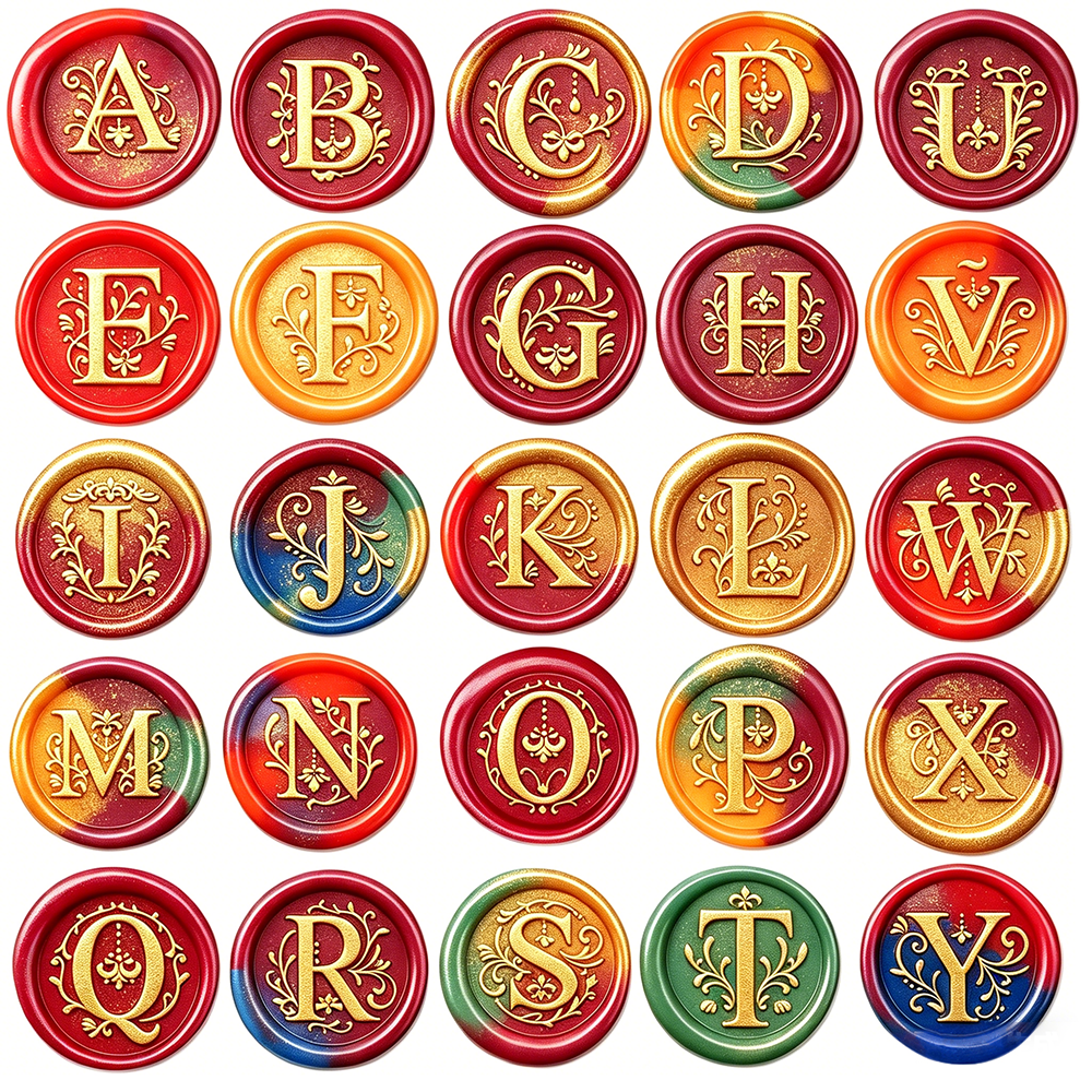 26 Letter Wax Seal Stamp,25mm  - Wedding Envelopes 리뷰 및 가격