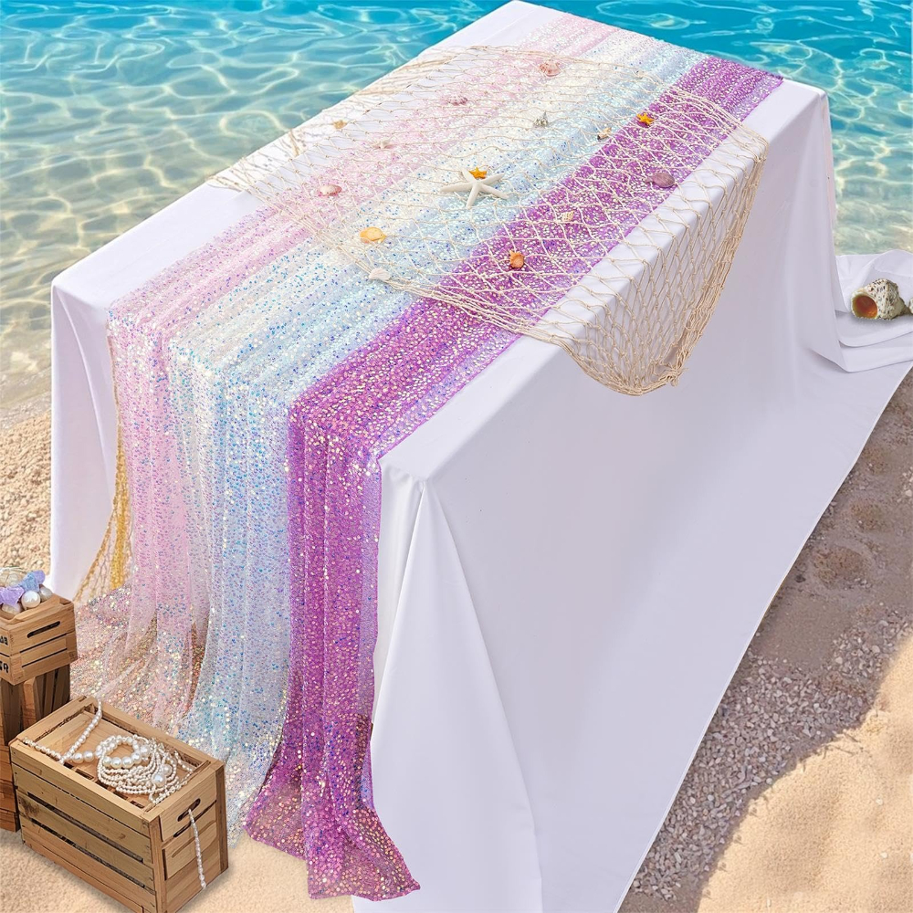 1 Pack Sequin Table Runner Spa - Table Runner Sequin 리뷰 및 가격
