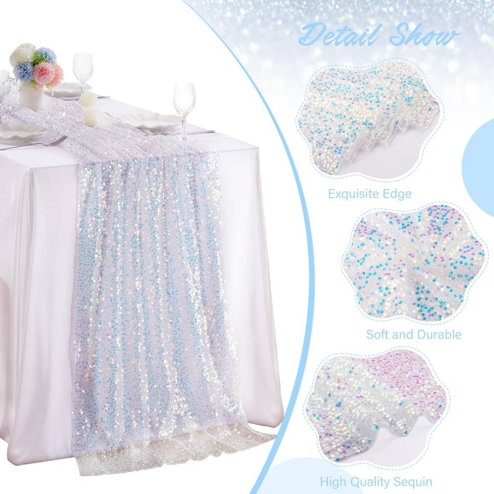 1 Pack Sequin Table Runner Spa - Table Runner Sequin 리뷰 및 가격