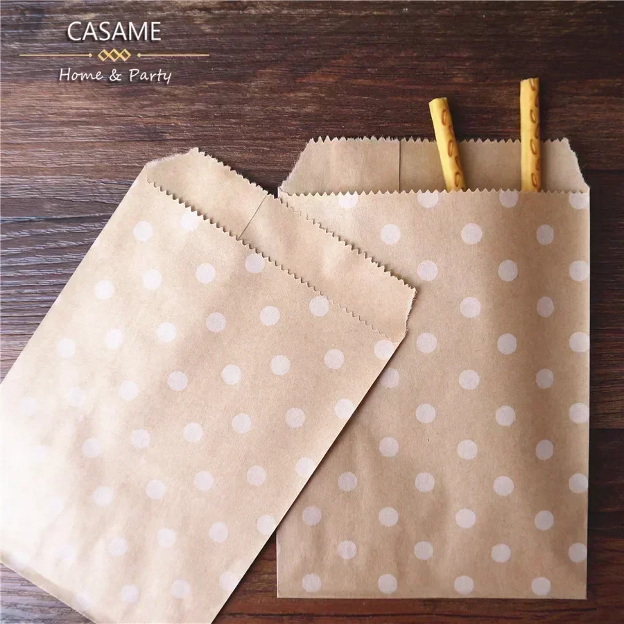 50pcs, 15x10cm Wave Dot Kraft  - Wedding Supply Business 리뷰 및 가격