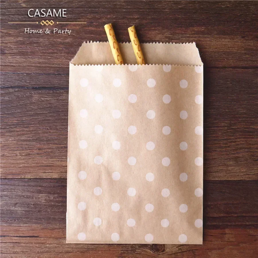 50pcs, 15x10cm Wave Dot Kraft  - Wedding Supply Business 리뷰 및 가격