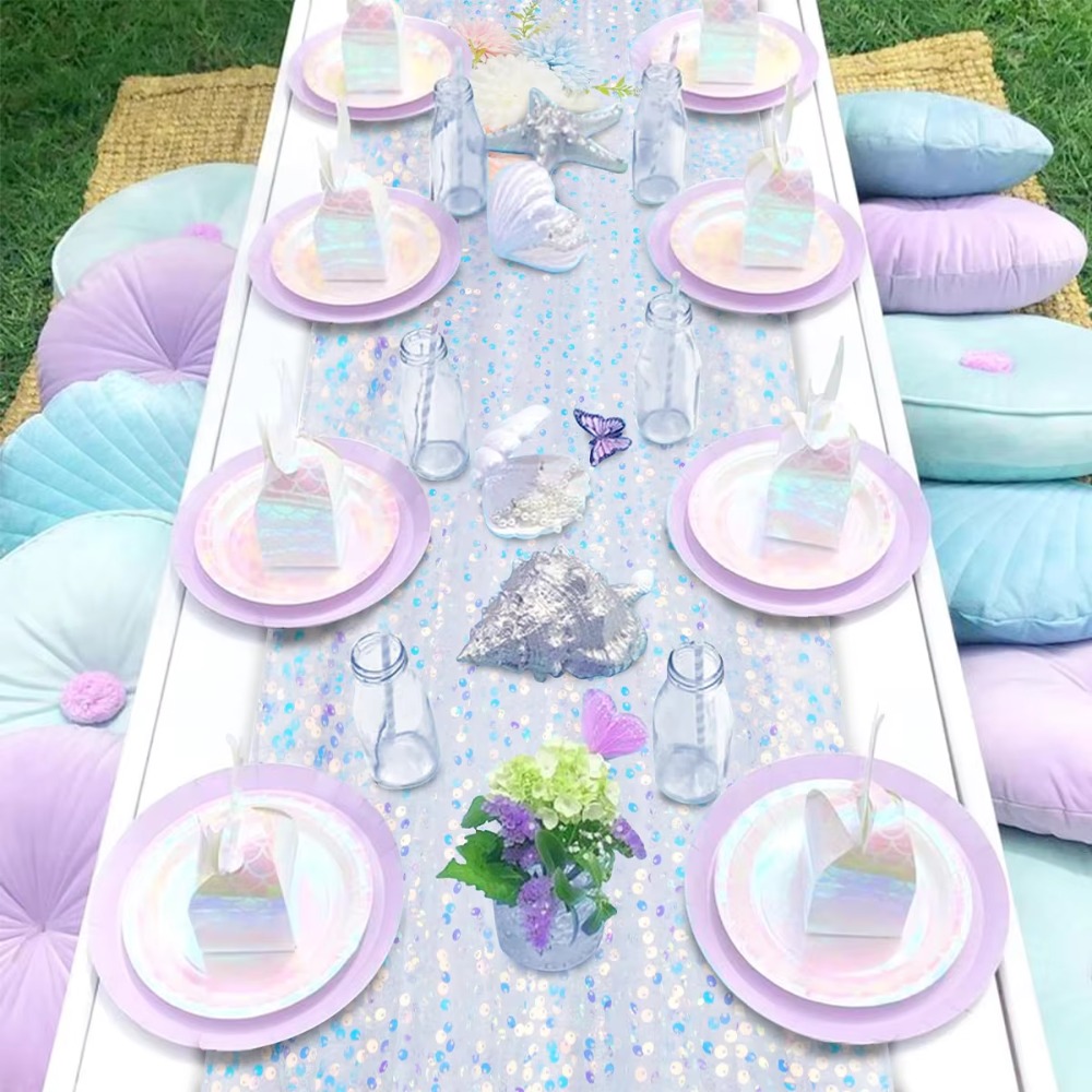 Glitter Iridescent Sequin Tabl - Table Runner Sequin 리뷰 및 가격