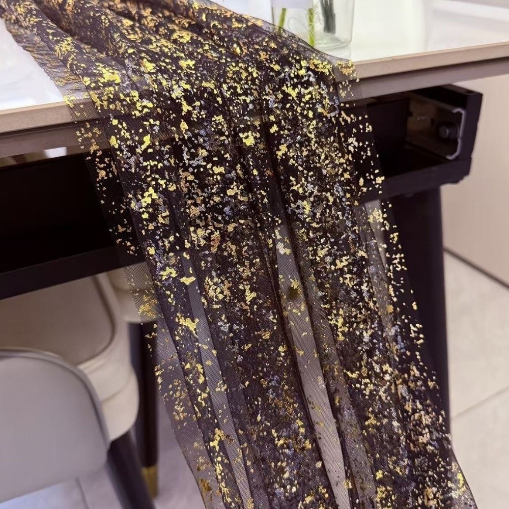 Golden Sequin Glitter Hot Stam - Table Runner Sequin 리뷰 및 가격