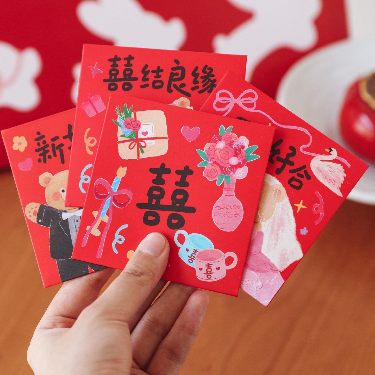 6Pcs Door Blocking Red Envelop - Wedding Envelopes 리뷰 및 가격