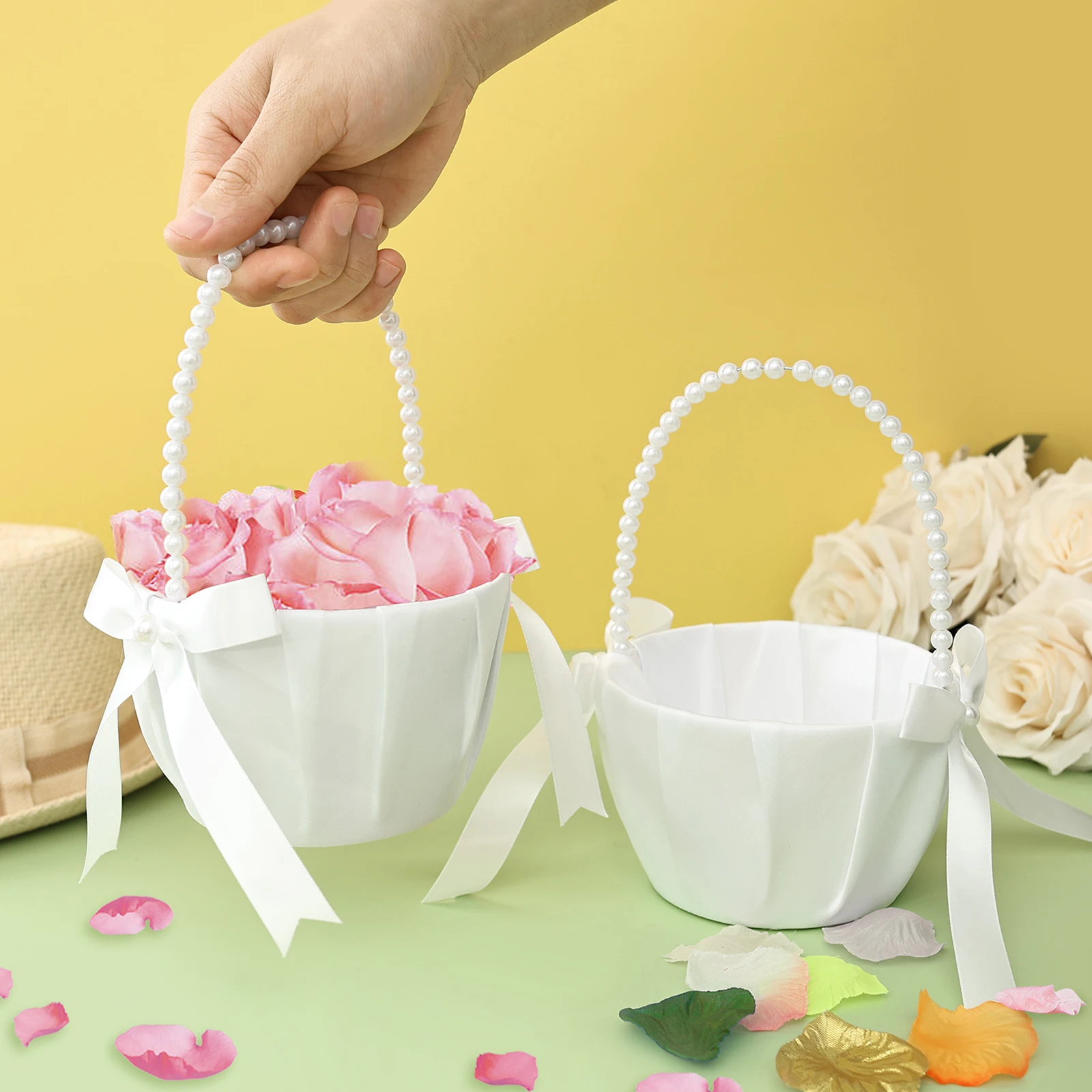 2Pcs Wedding Flower Girl Baske - Wedding Hampers 리뷰 및 가격
