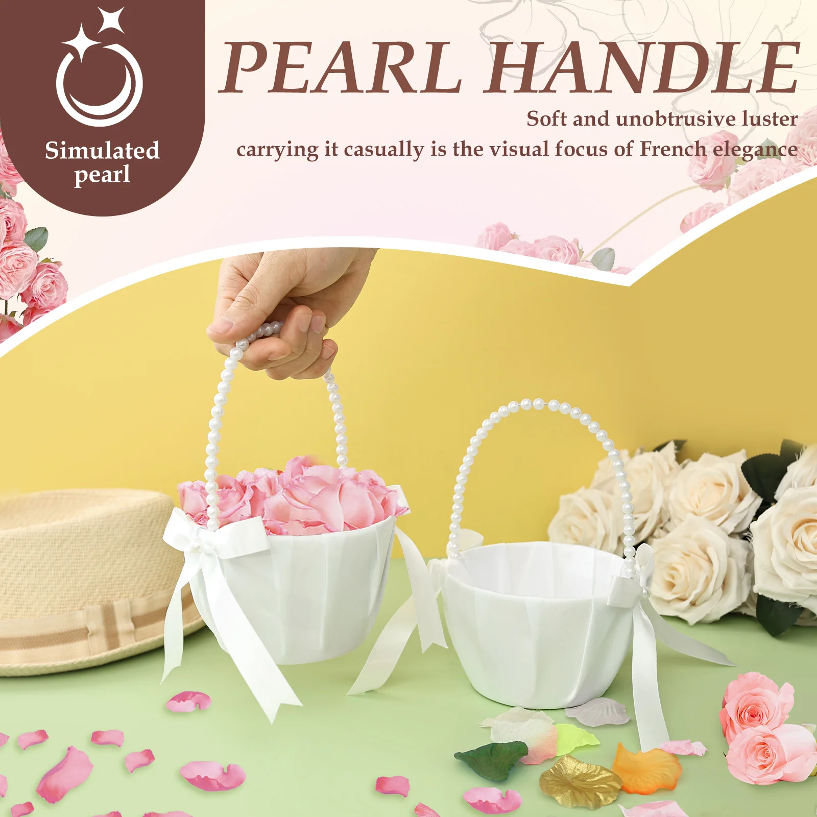 2Pcs Wedding Flower Girl Baske - Wedding Hampers 리뷰 및 가격