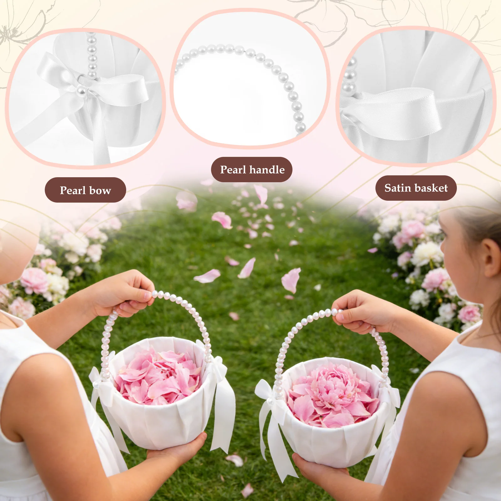 2Pcs Wedding Flower Girl Baske - Wedding Hampers 리뷰 및 가격
