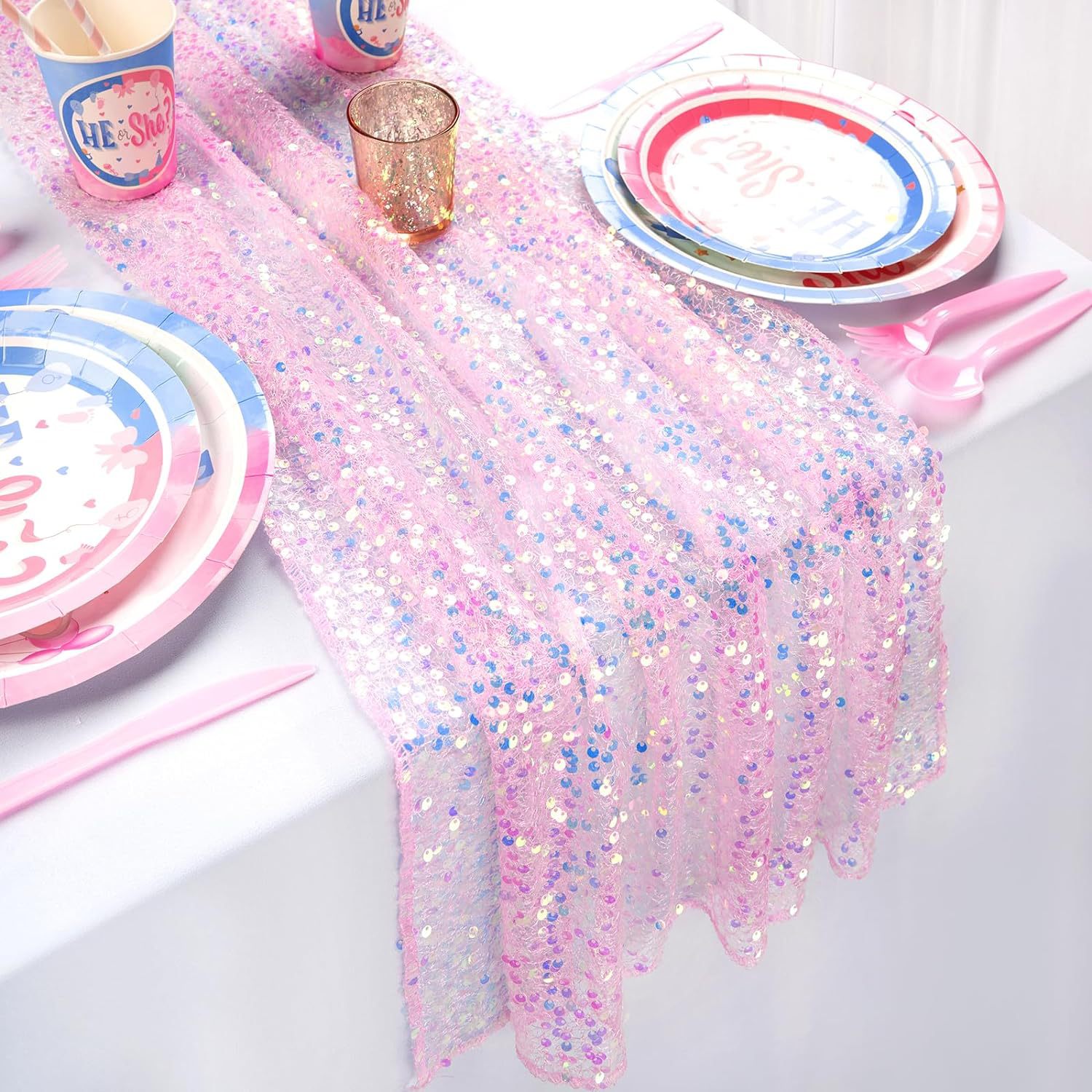 Glitter Iridescent Sequin Tabl - Table Runner Sequin 리뷰 및 가격