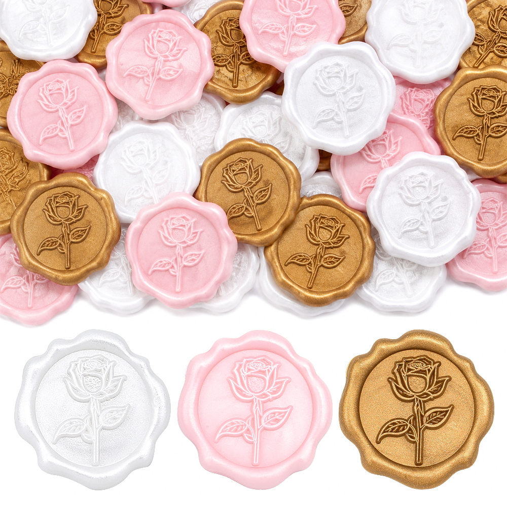 Wax Seal Sticker-3D Vintage Ro - Wedding Envelopes 리뷰 및 가격