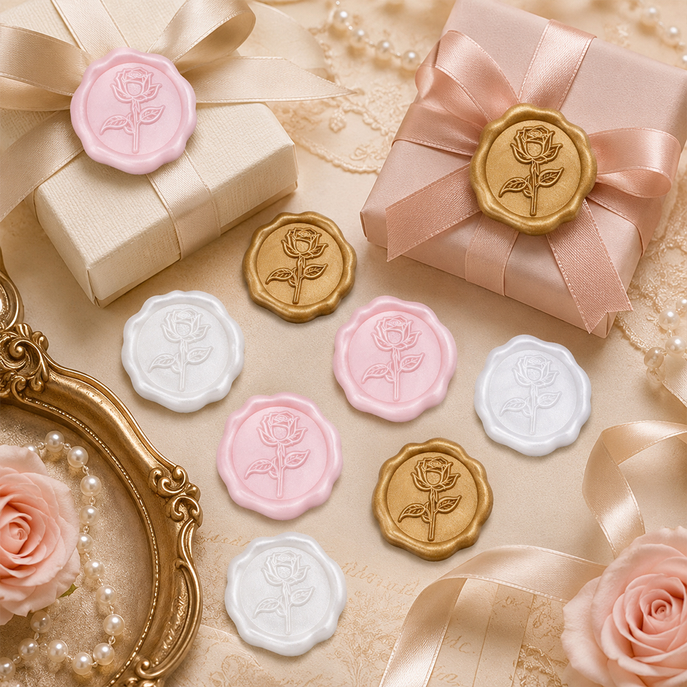 Wax Seal Sticker-3D Vintage Ro - Wedding Envelopes 리뷰 및 가격