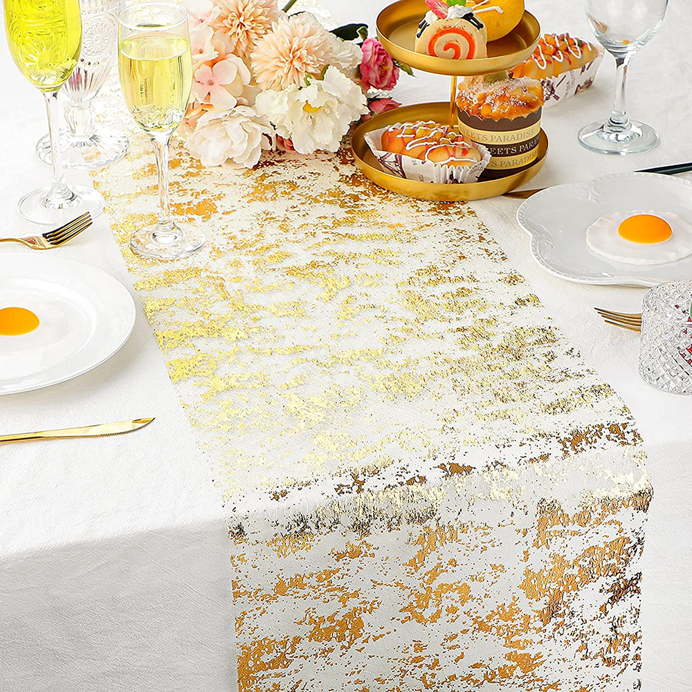 Gold Table Runner Metallic Gli - Table Runner Sequin 리뷰 및 가격