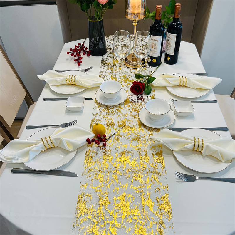 Gold Table Runner Metallic Gli - Table Runner Sequin 리뷰 및 가격