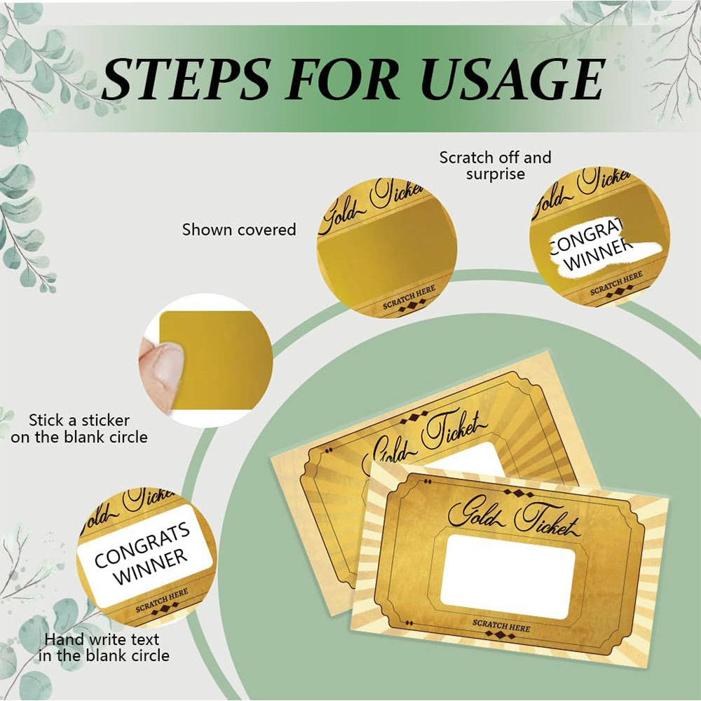 20 pcs Gold Scratch off Cards  - Wedding Supply Business 리뷰 및 가격